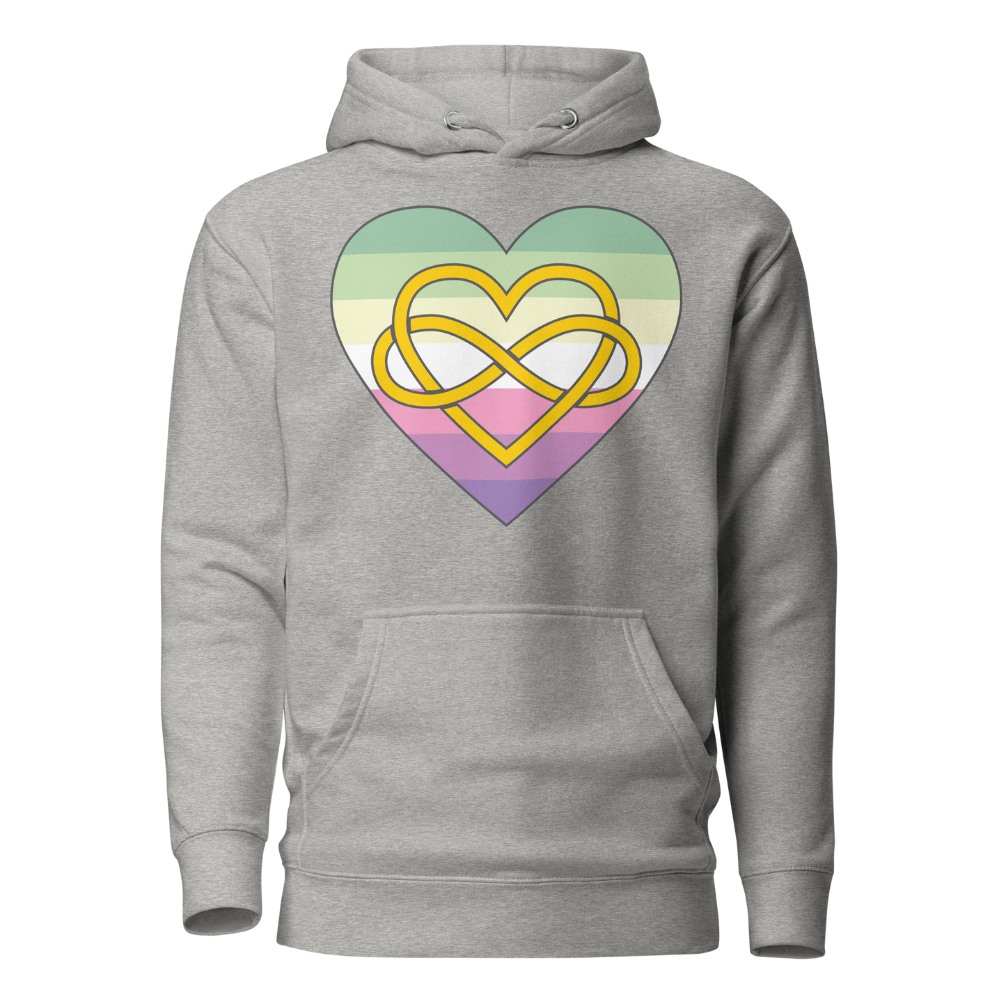 Polyamory Infinity Heart Genderfae Pride Unisex Hoodie