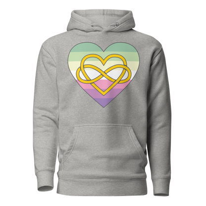 Polyamory Infinity Heart Genderfae Pride Unisex Hoodie