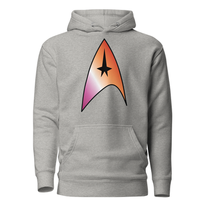 Starfleet Insignia - Lesbian Pride Unisex Hoodie