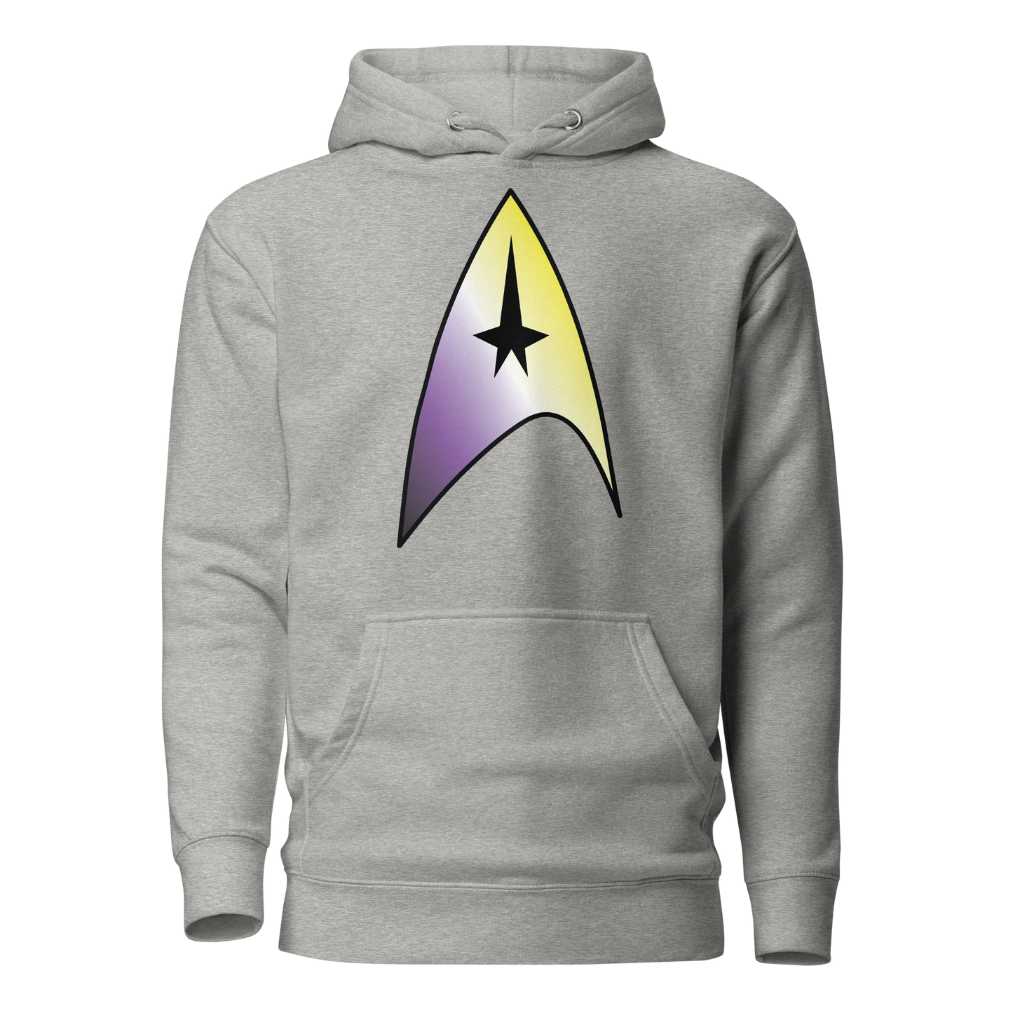 Starfleet Insignia - Non-binary Pride Unisex Hoodie