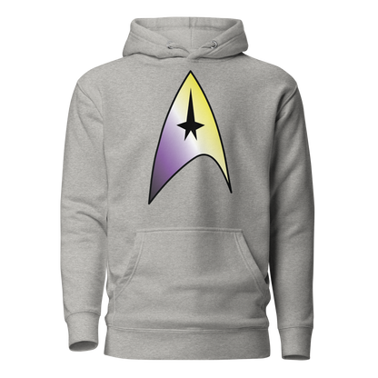 Starfleet Insignia - Non-binary Pride Unisex Hoodie