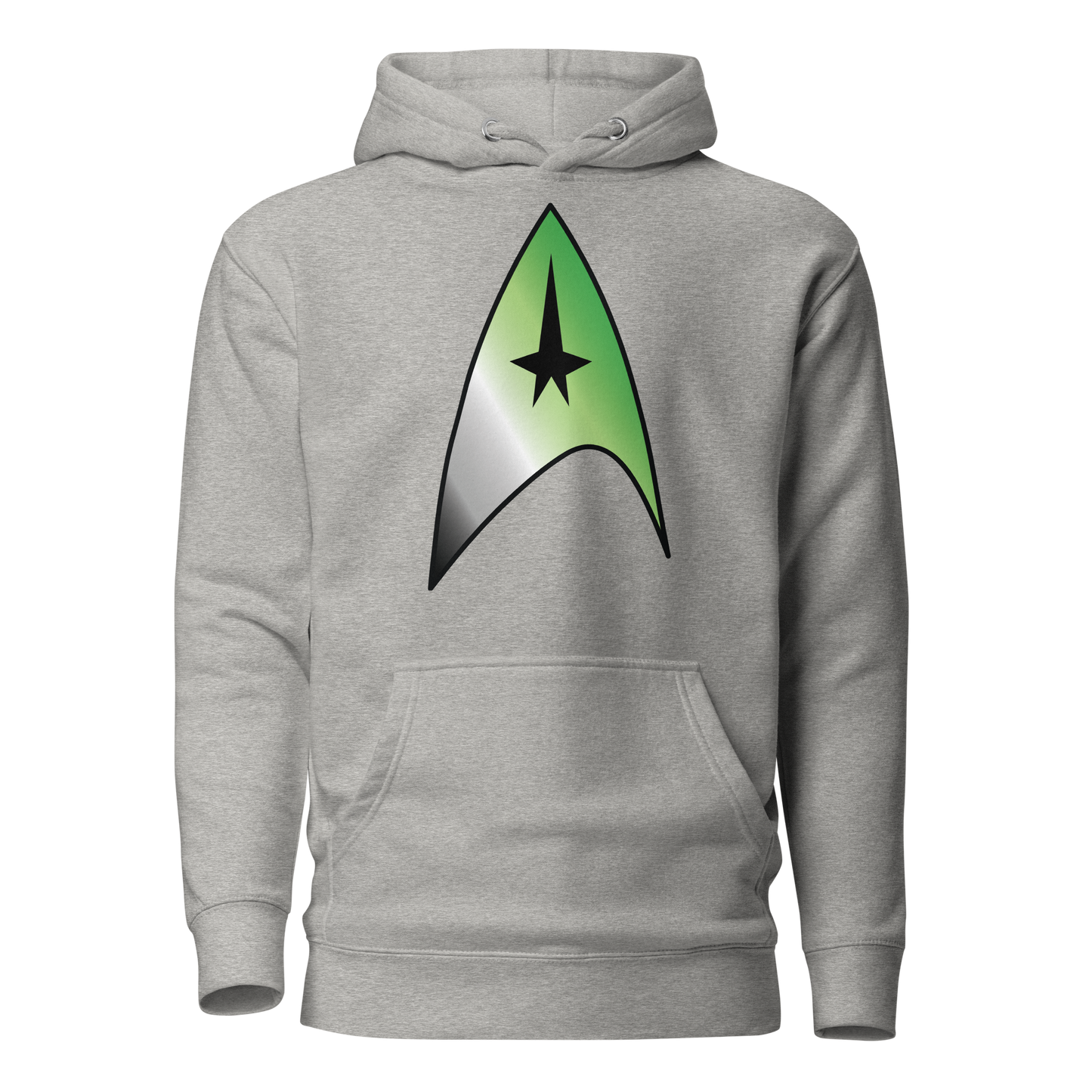 Starfleet Insignia - Aromantic Pride Unisex Hoodie