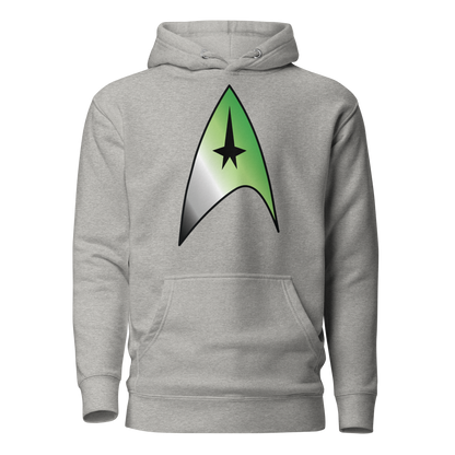 Starfleet Insignia - Aromantic Pride Unisex Hoodie