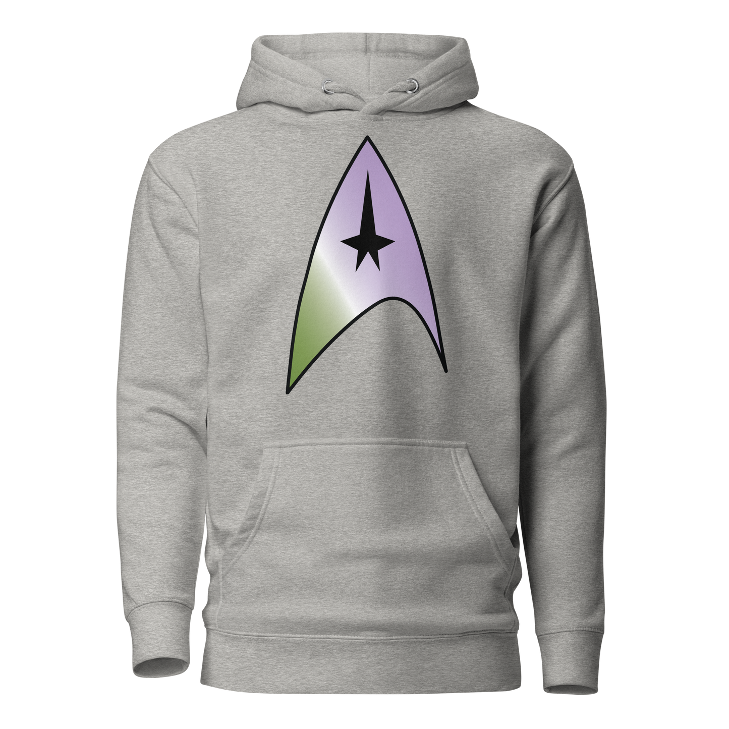 Starfleet Insignia - Genderqueer Pride Unisex Hoodie