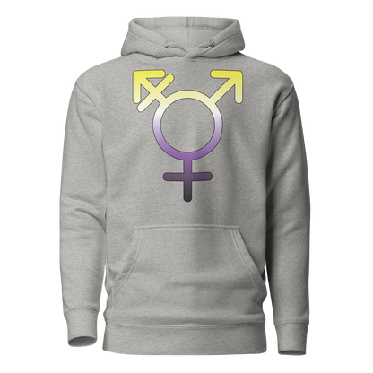 Transgender Symbol - Non-binary Pride Unisex Hoodie