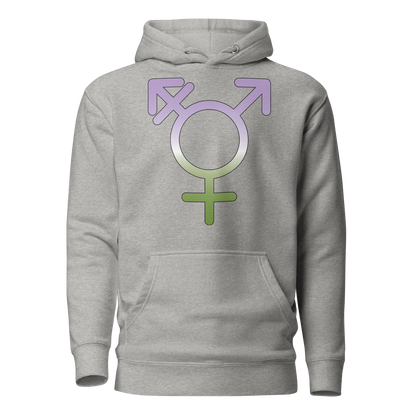 Transgender Symbol - Genderqueer Pride Unisex Hoodie