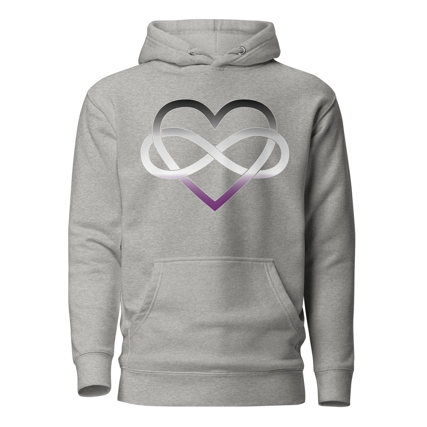 Polyamory Infinity Heart - Asexual/Demisexual Unisex Hoodie