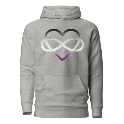 Polyamory Infinity Heart - Asexual/Demisexual Unisex Hoodie