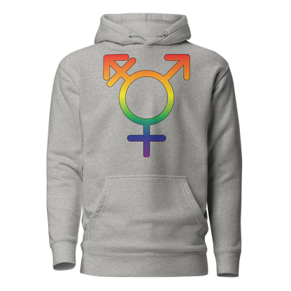 Transgender Symbol - Rainbow Pride Unisex Hoodie