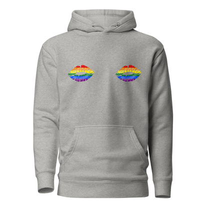 Rainbow Boob Kisses Unisex Hoodie