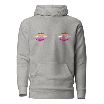 Lesbian Boob Kisses Unisex Hoodie