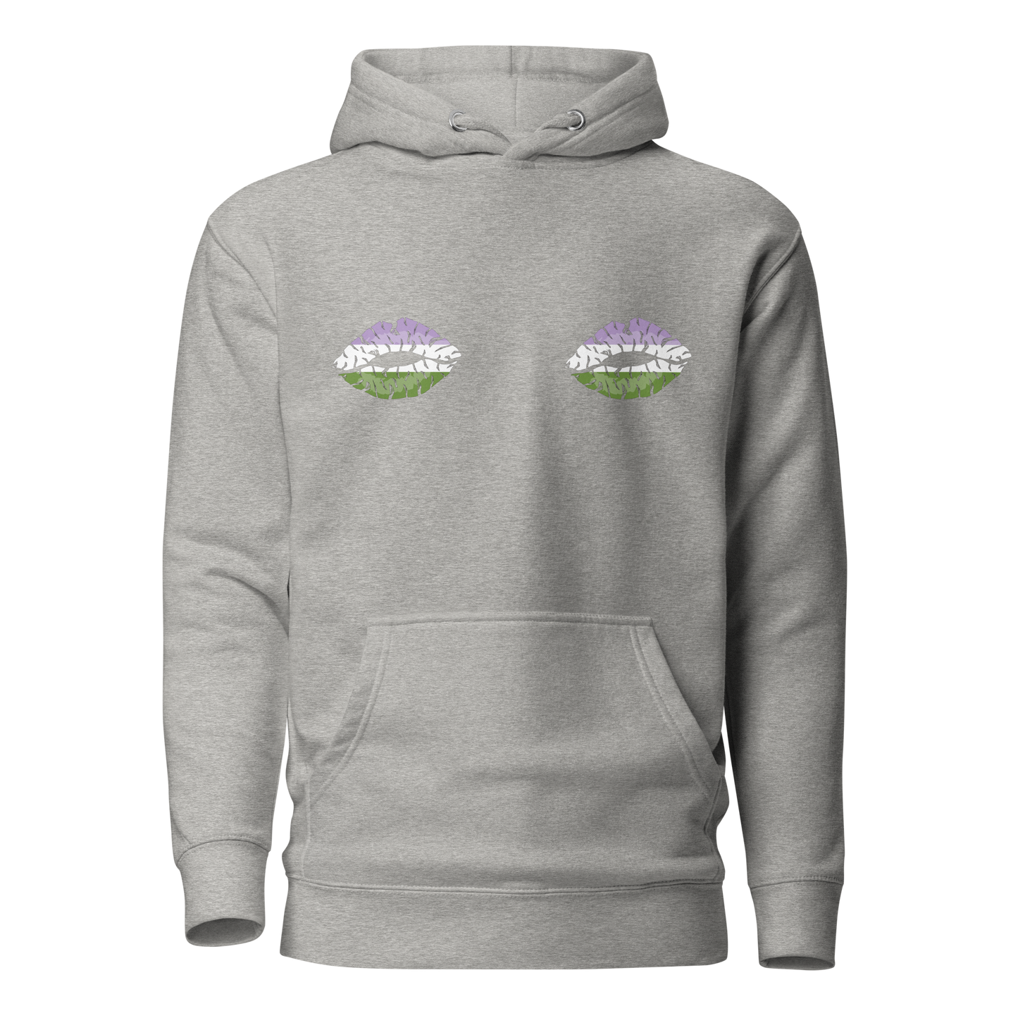 Genderqueer Boob Kisses Unisex Hoodie