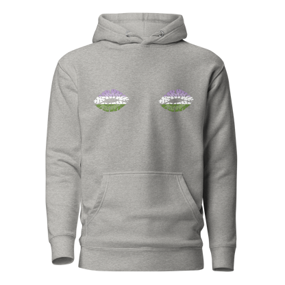 Genderqueer Boob Kisses Unisex Hoodie