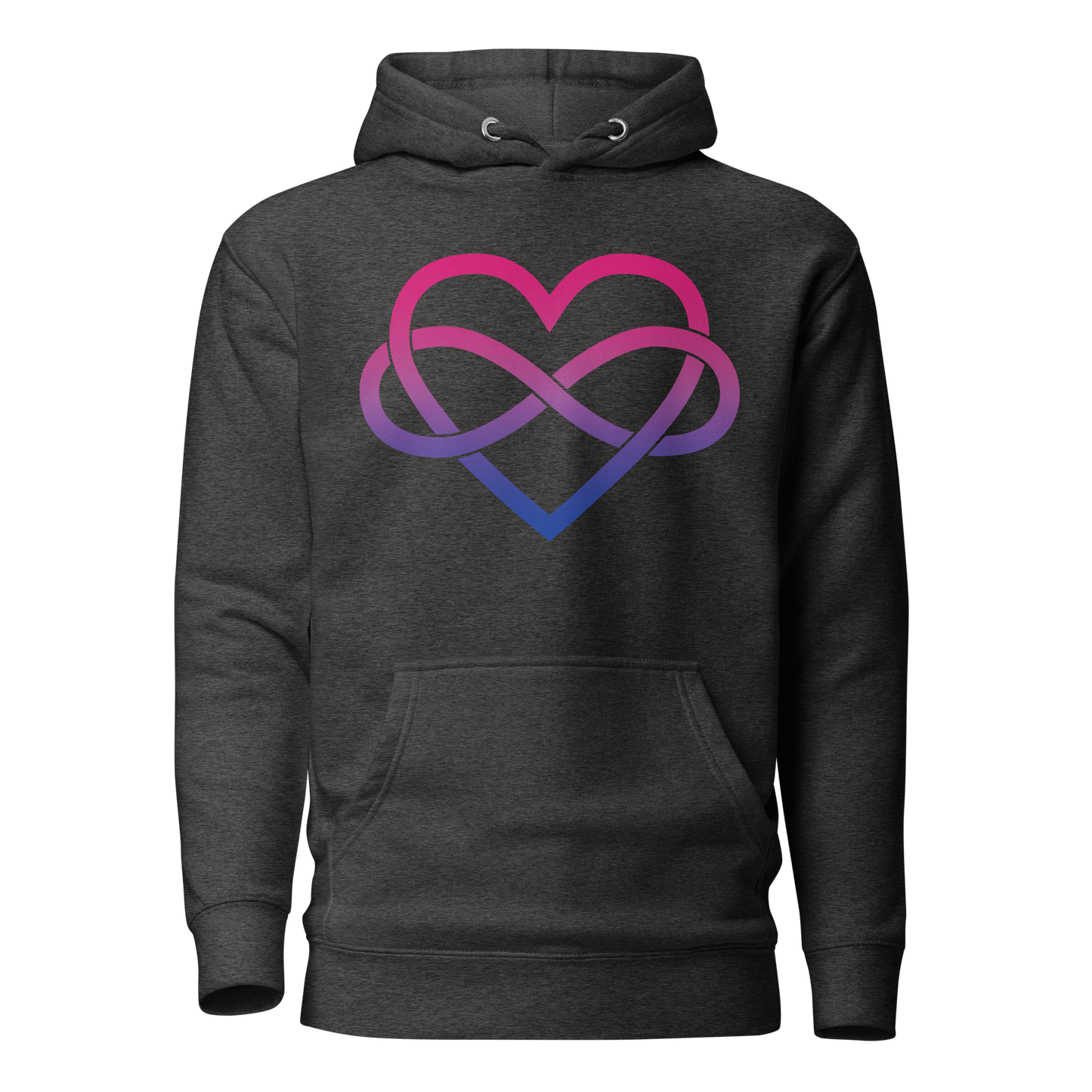 Polyamory Infinity Heart - Bisexual Unisex Hoodie