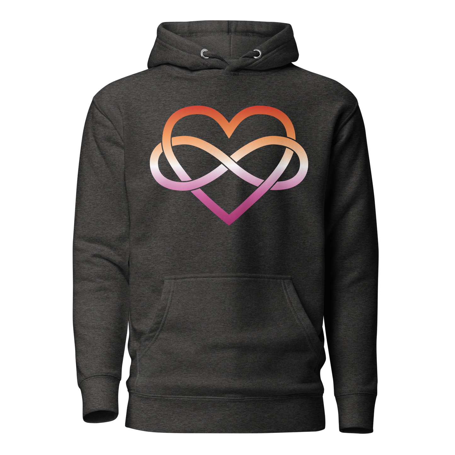 Polyamory Infinity Heart - Lesbian Unisex Hoodie