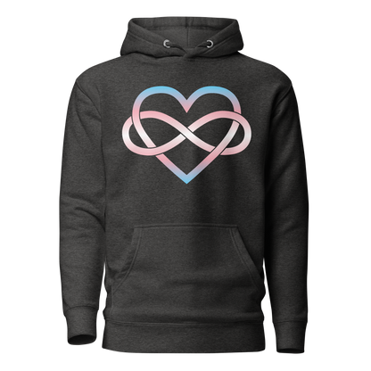 Polyamory Infinity Heart - Trans Unisex Hoodie