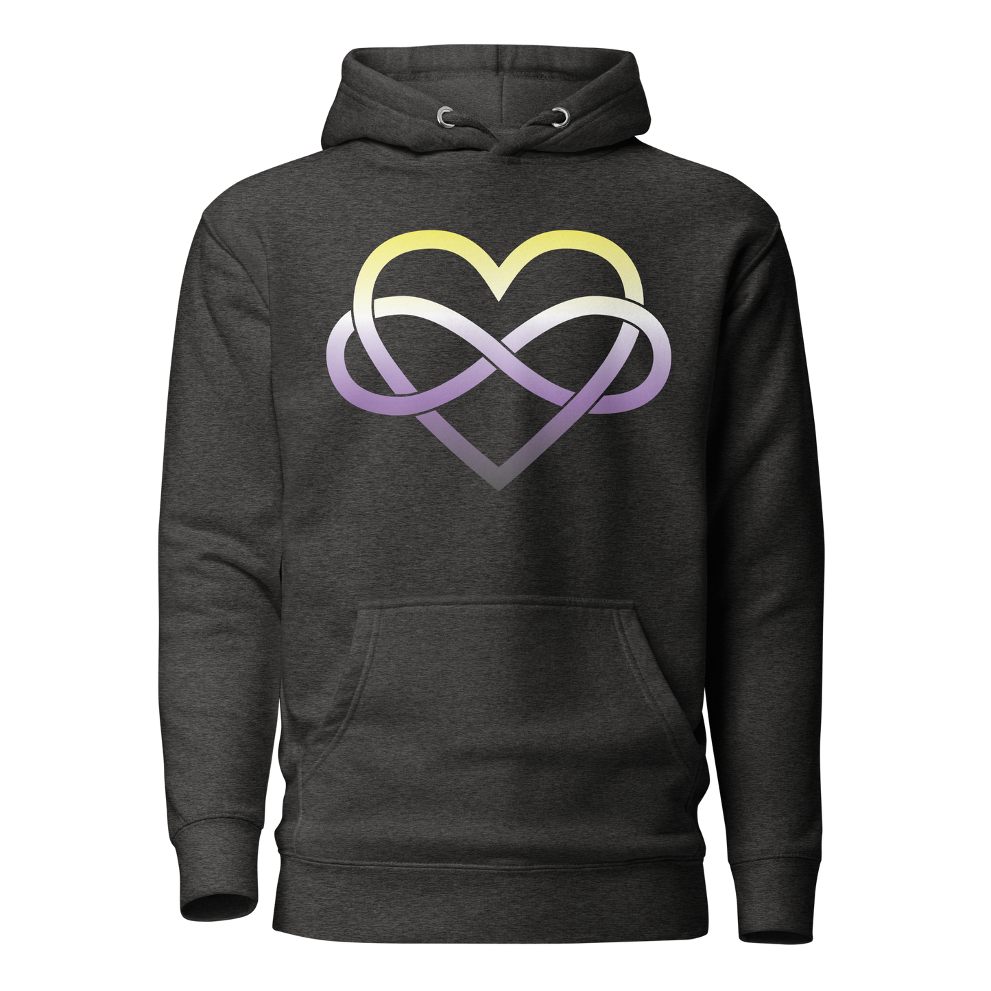 Polyamory Infinity Heart - Non-binary Unisex Hoodie