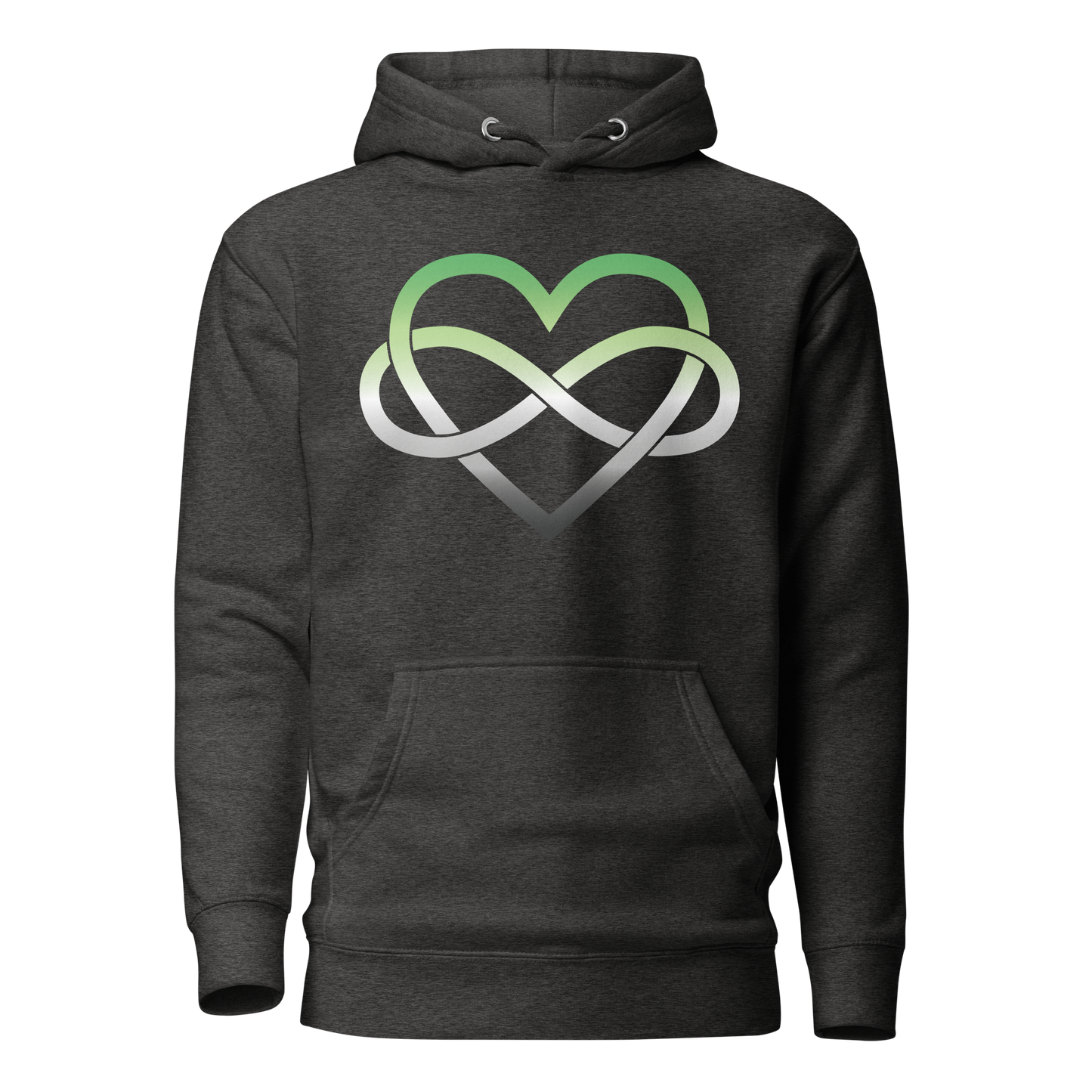 Polyamory Infinity Heart - Aromantic Unisex Hoodie