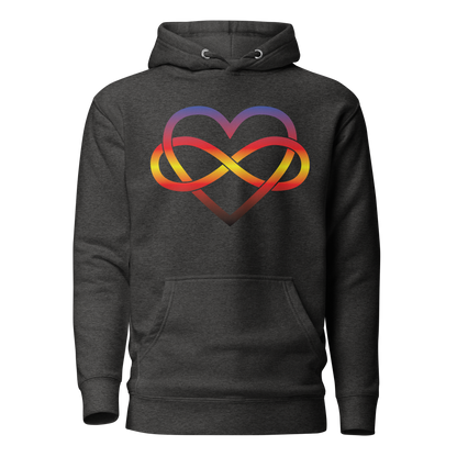 Polyamory Infinity Heart - Polyamory Unisex Hoodie