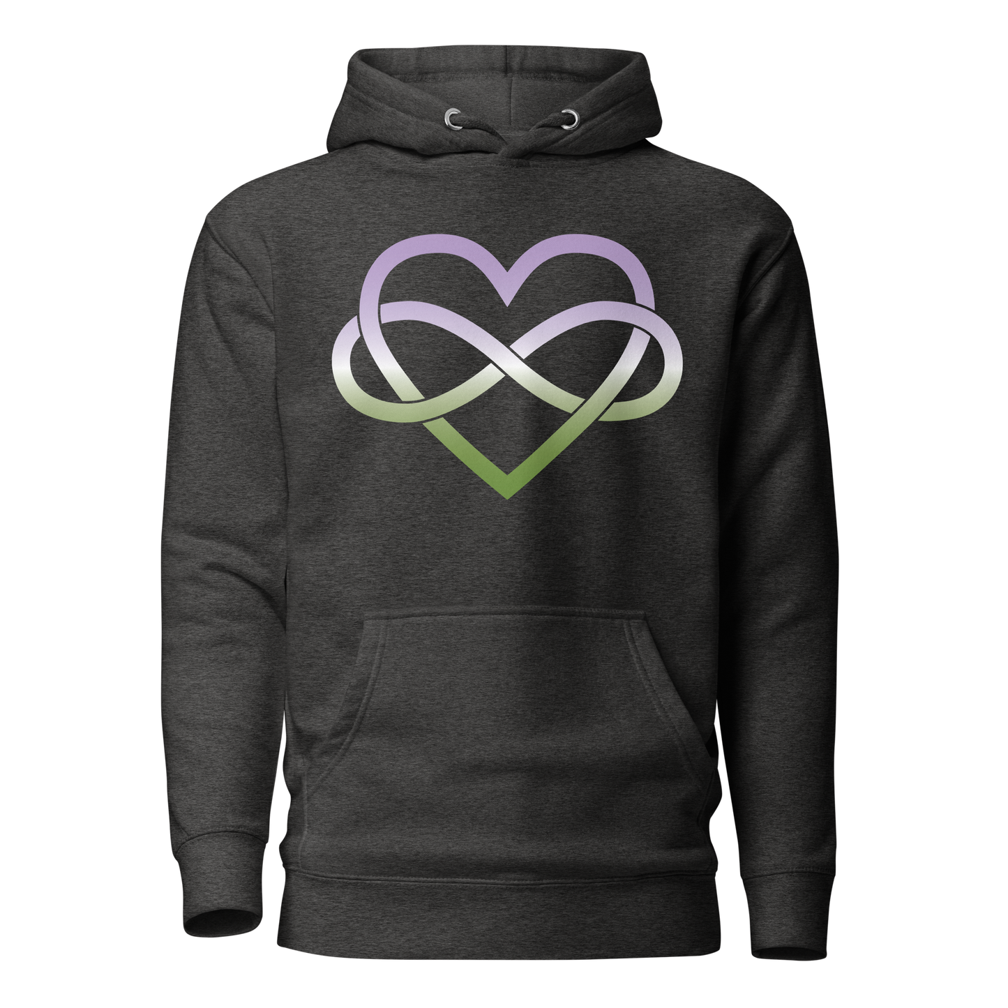 Polyamory Infinity Heart - Genderqueer Unisex Hoodie