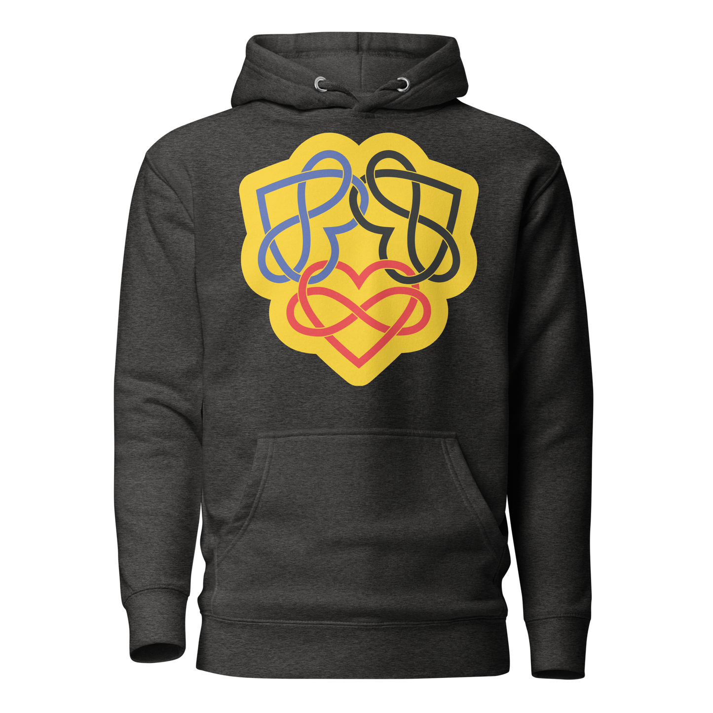 Poly Infinity Hearts Interlocked Unisex Hoodie