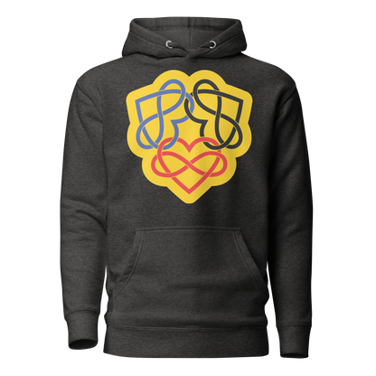 Poly Infinity Hearts Interlocked Unisex Hoodie