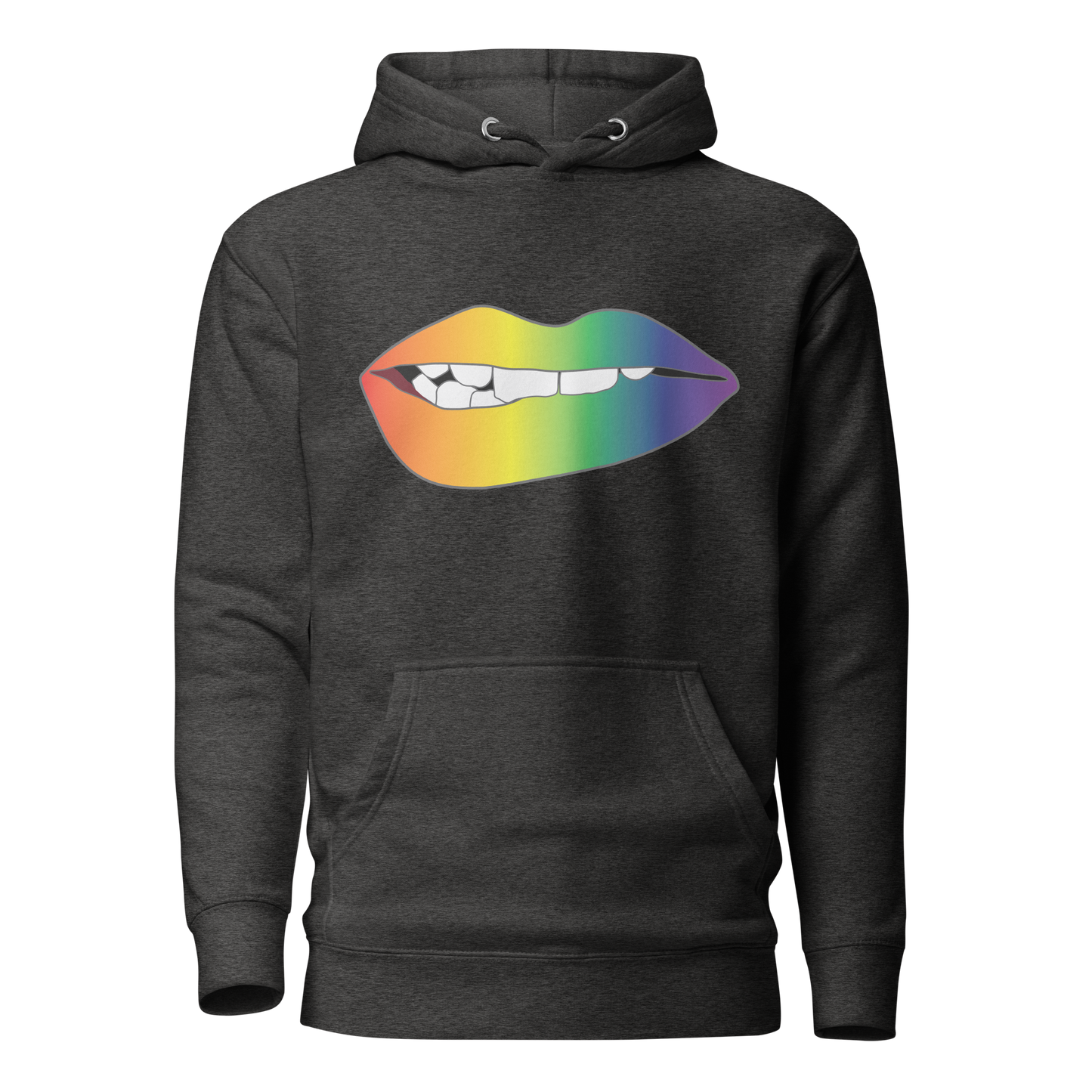 Biting Lips - Rainbow Pride - Gradient Unisex Hoodie