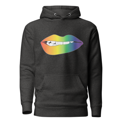 Biting Lips - Rainbow Pride - Gradient Unisex Hoodie