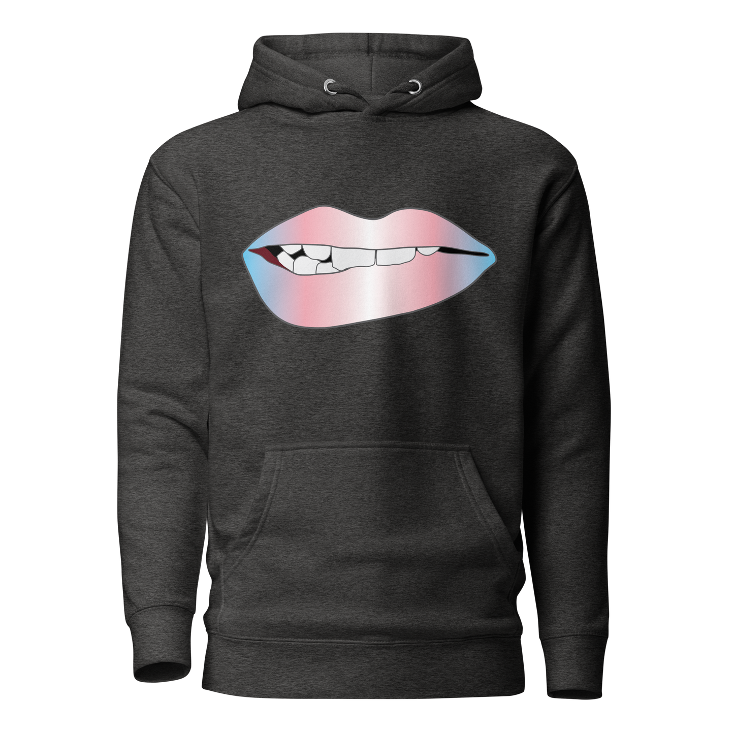 Biting Lips - Transgender Pride - Gradient Unisex Hoodie