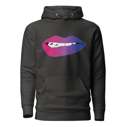 Biting Lips - Bisexual Pride - Gradient Unisex Hoodie