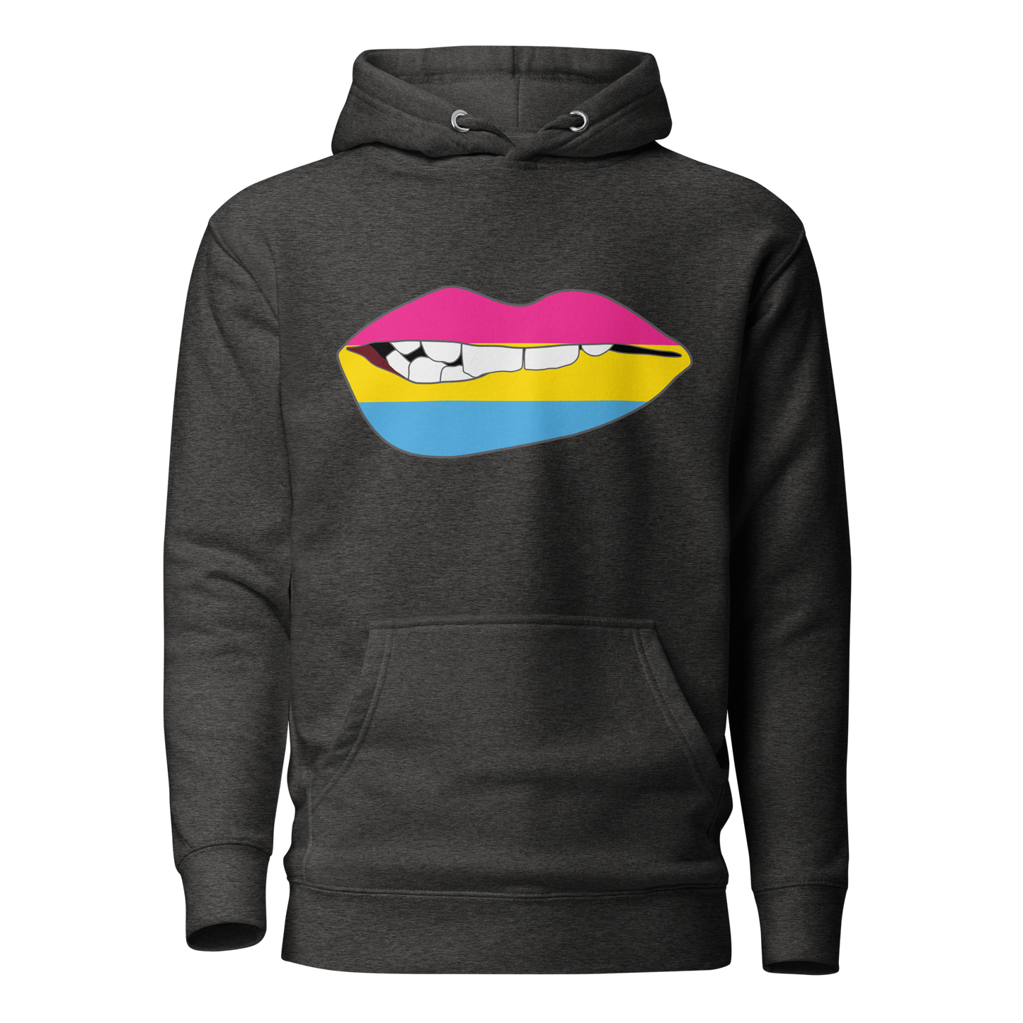 Biting Lips - Pansexual Flag Unisex Hoodie