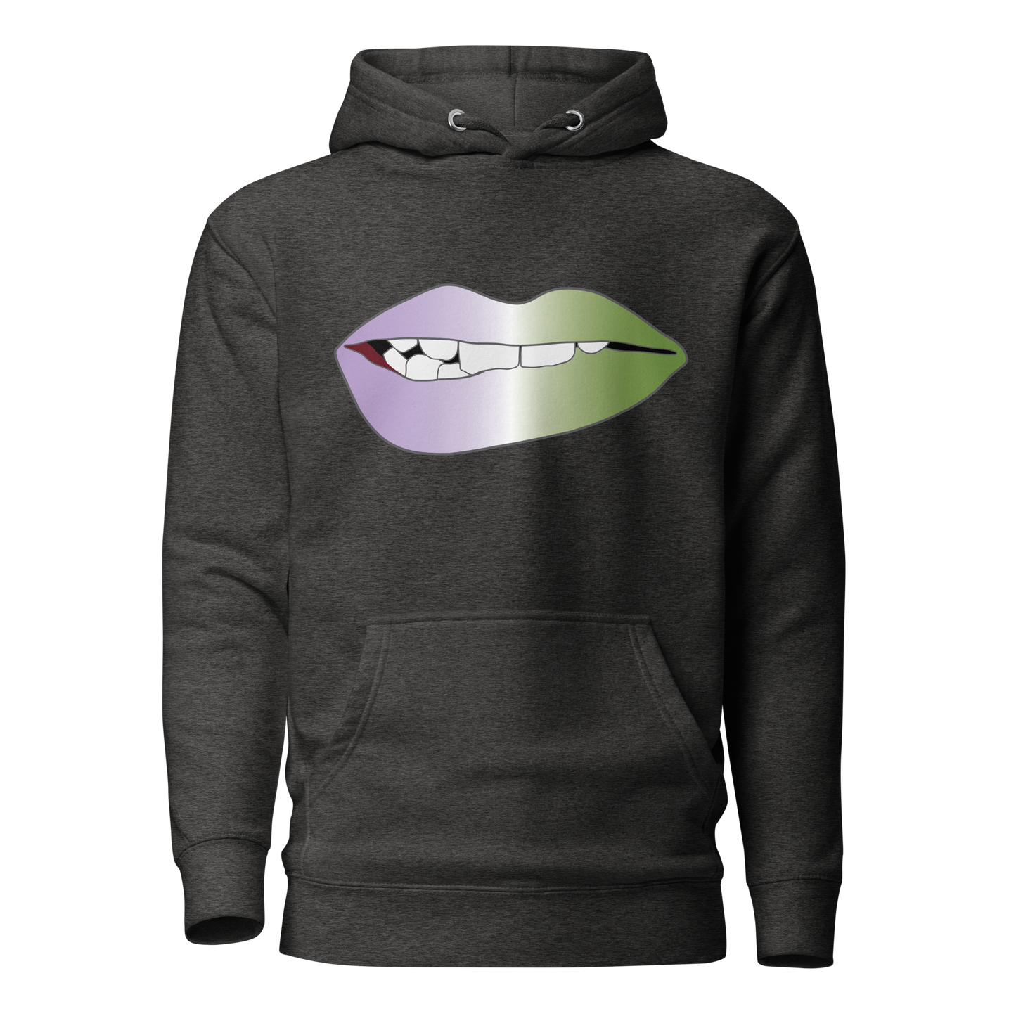 Biting Lips - Genderqueer Pride - Gradient Unisex Hoodie