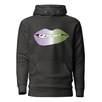 Biting Lips - Genderqueer Pride - Gradient Unisex Hoodie