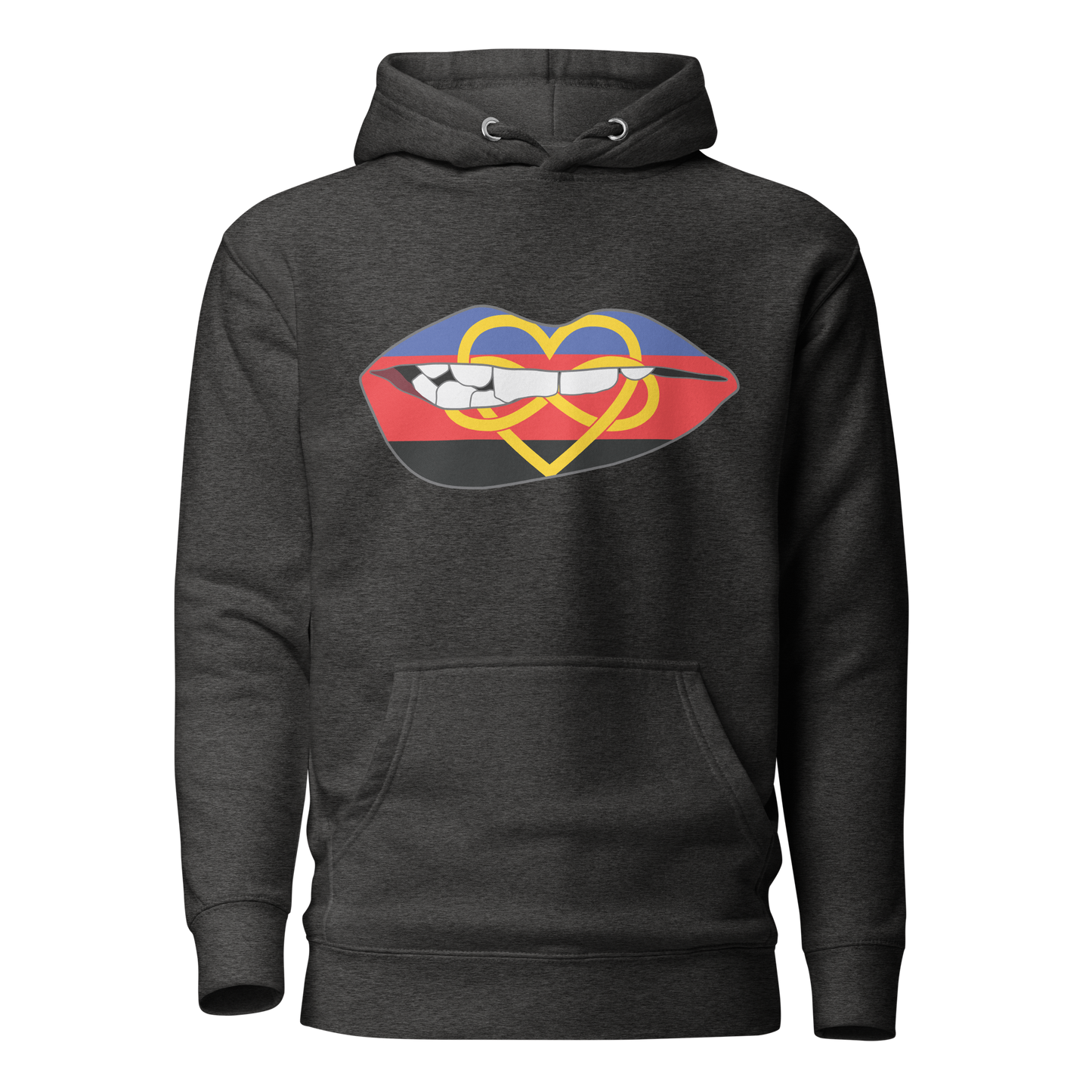 Biting Lips - Polyamory Flag Unisex Hoodie