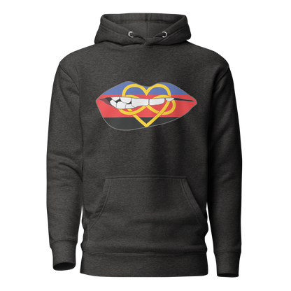 Biting Lips - Polyamory Flag Unisex Hoodie