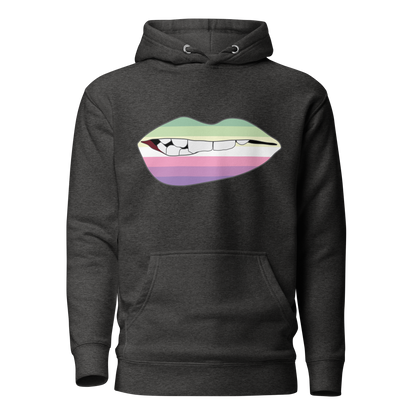 Biting Lips - Genderfae Flag Unisex Hoodie