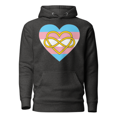 Polyamory Infinity Heart Trans Pride Unisex Hoodie