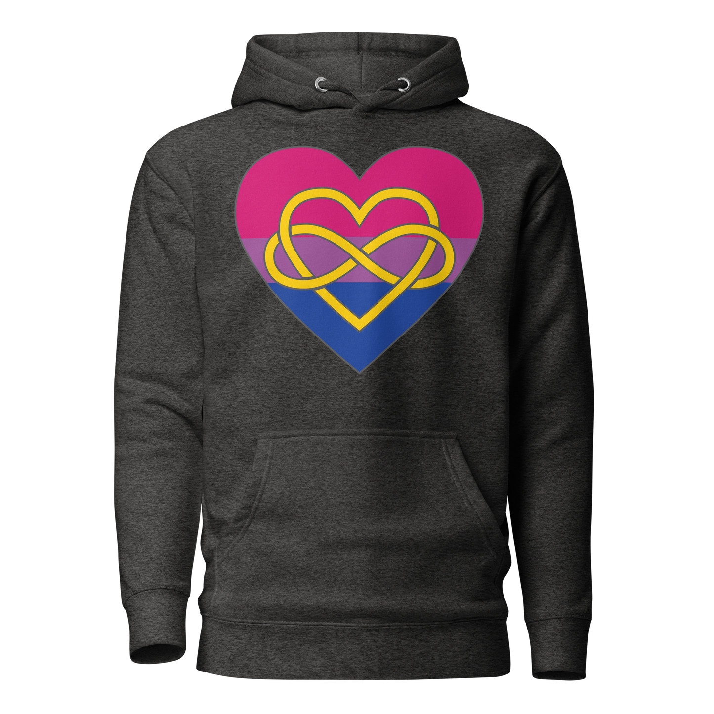 Polyamory Infinity Heart Bisexual Pride Unisex Hoodie