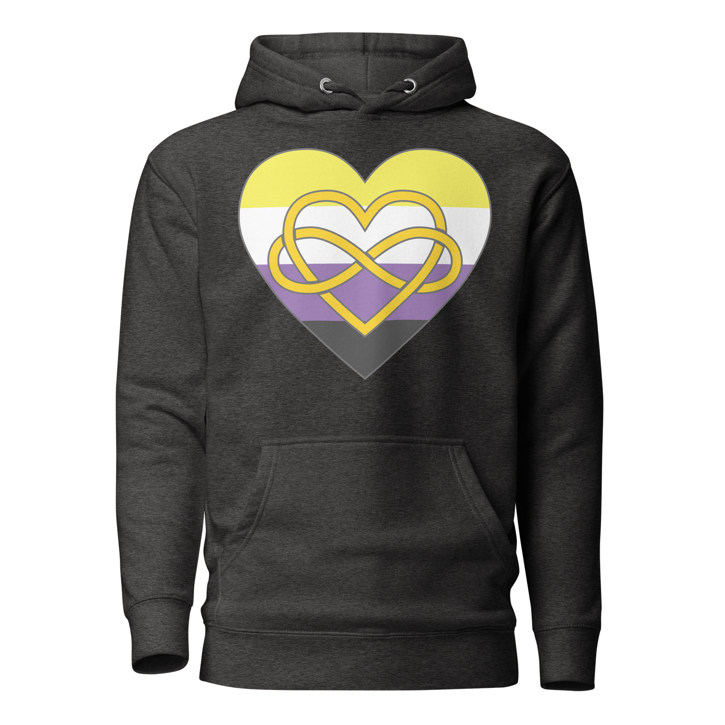 Polyamory Infinity Heart Non-binary Pride Unisex Hoodie