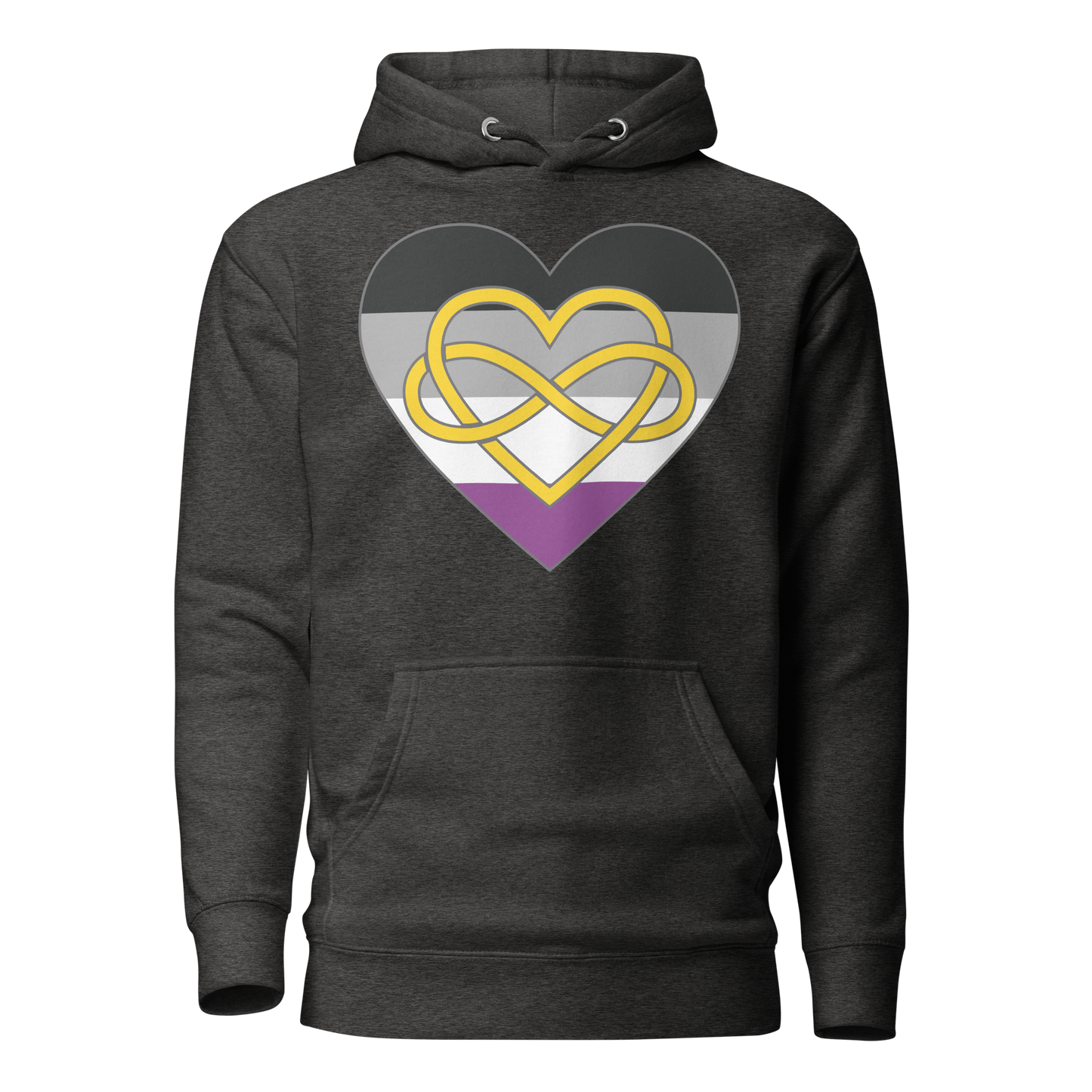 Polyamory Infinity Heart Asexual Pride Unisex Hoodie