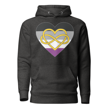 Polyamory Infinity Heart Asexual Pride Unisex Hoodie