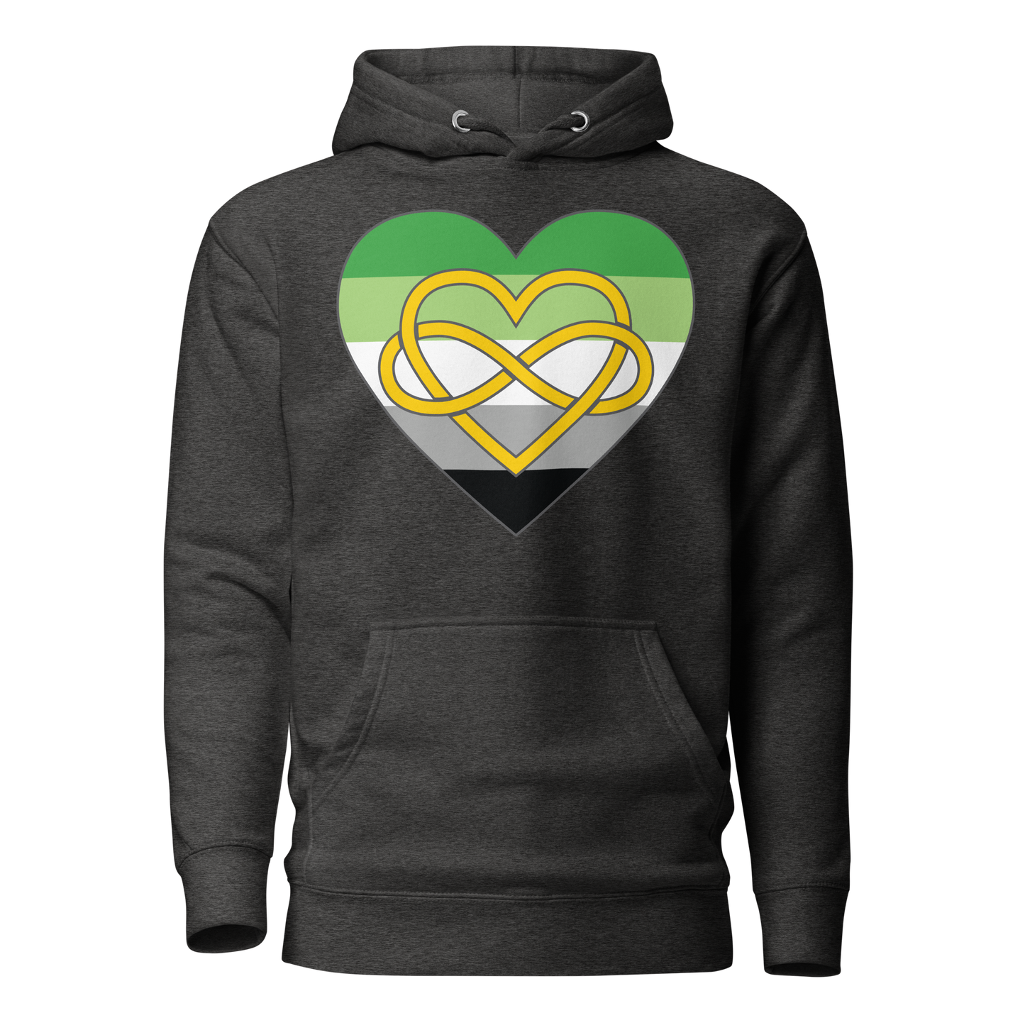 Polyamory Infinity Heart Aromantic Pride Unisex Hoodie