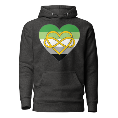 Polyamory Infinity Heart Aromantic Pride Unisex Hoodie