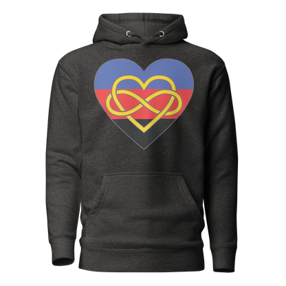 Polyamory Infinity Heart Pride Unisex Hoodie