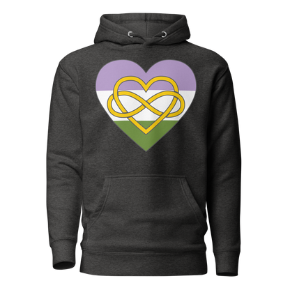 Polyamory Infinity Heart Genderqueer Pride Unisex Hoodie