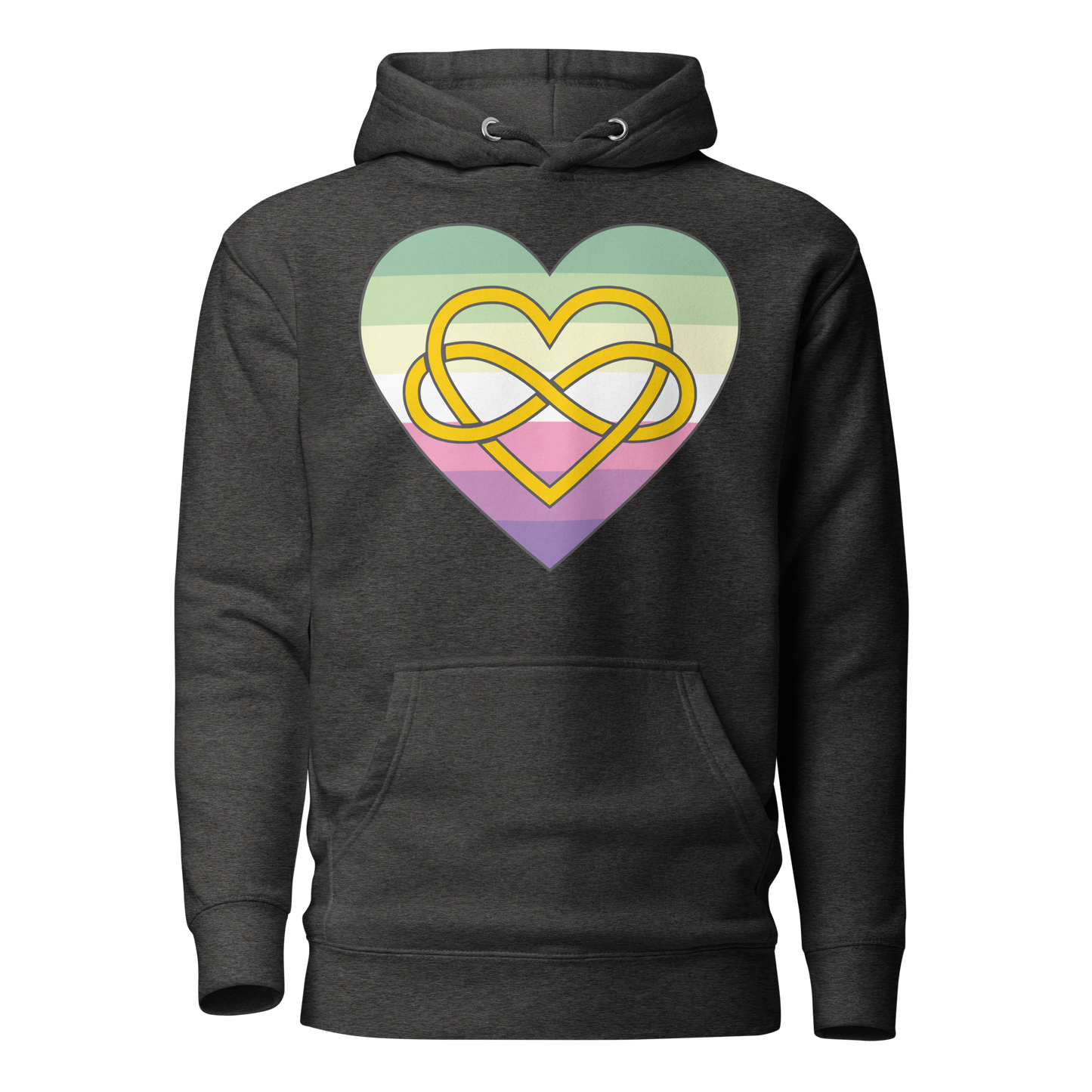 Polyamory Infinity Heart Genderfae Pride Unisex Hoodie