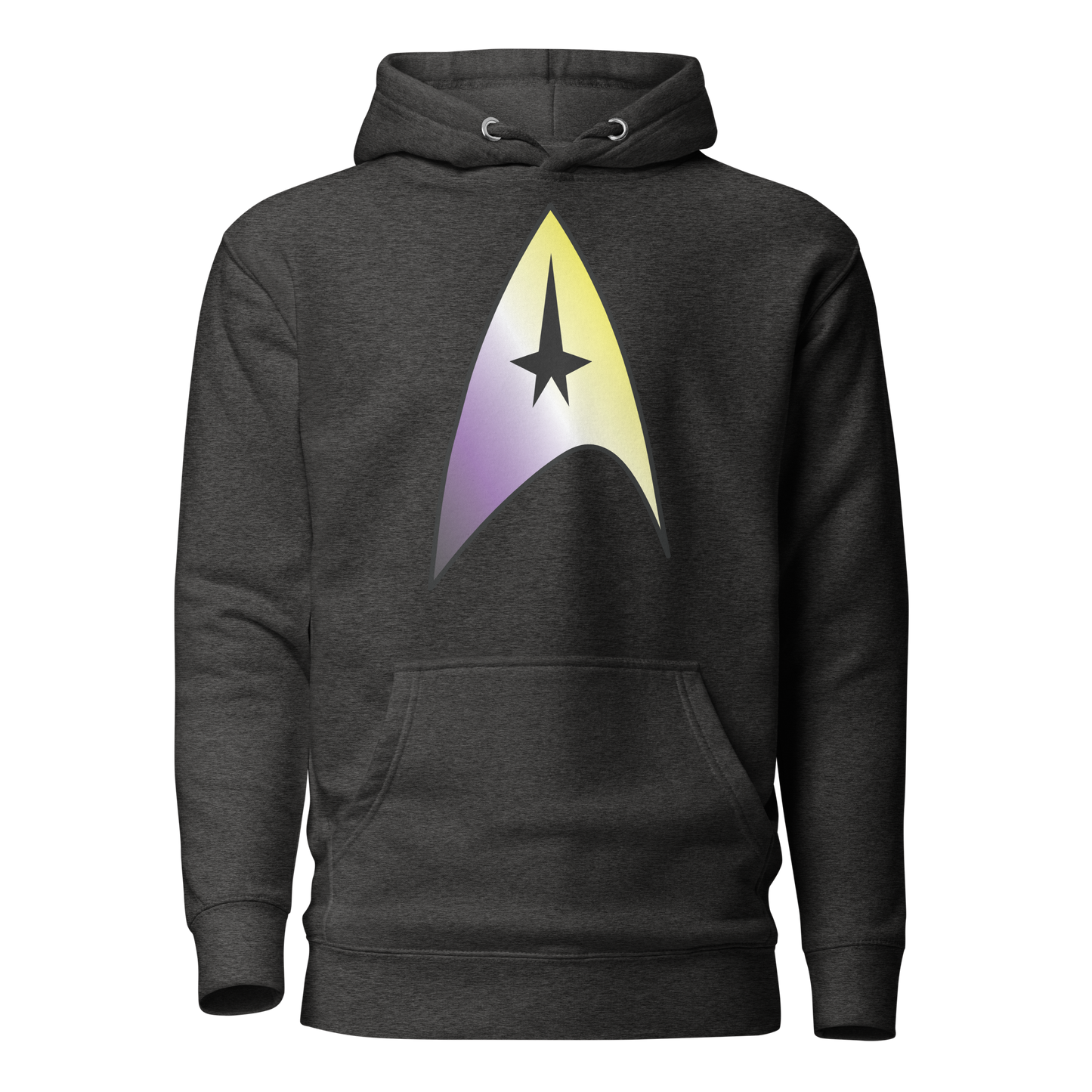 Starfleet Insignia - Non-binary Pride Unisex Hoodie