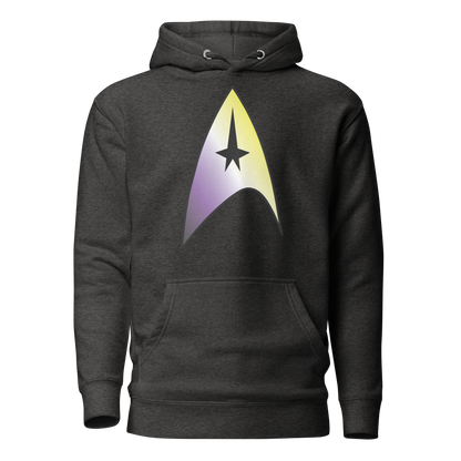 Starfleet Insignia - Non-binary Pride Unisex Hoodie