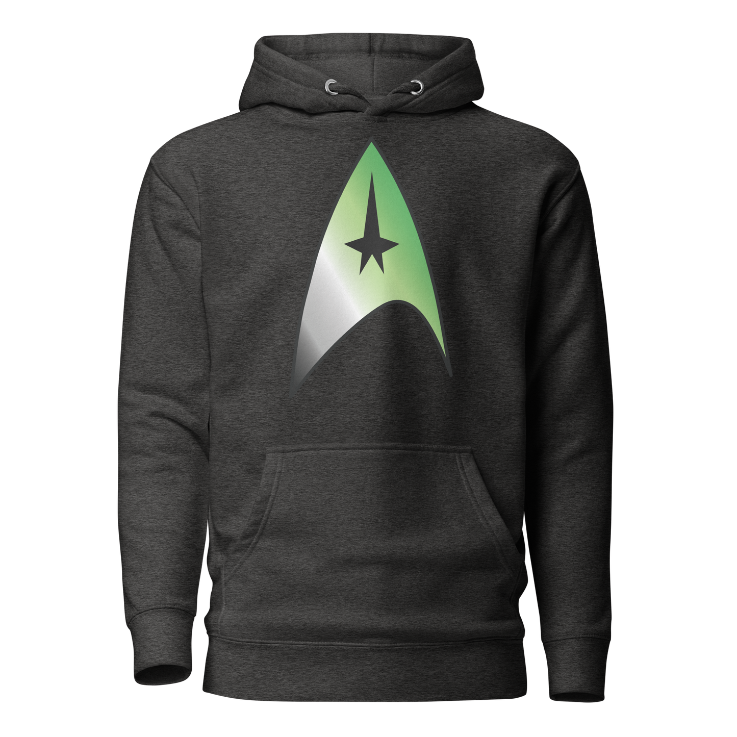 Starfleet Insignia - Aromantic Pride Unisex Hoodie