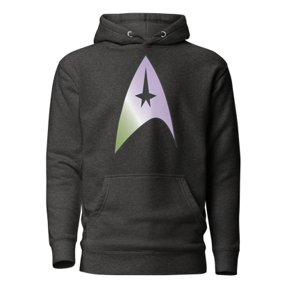 Starfleet Insignia - Genderqueer Pride Unisex Hoodie